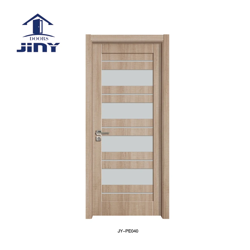 
Popular interior wood french door Glass swing open 