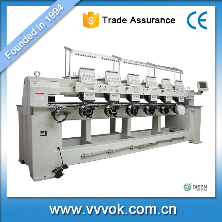 
High speed 6 head 9 pin bed sheet embroidery machine 