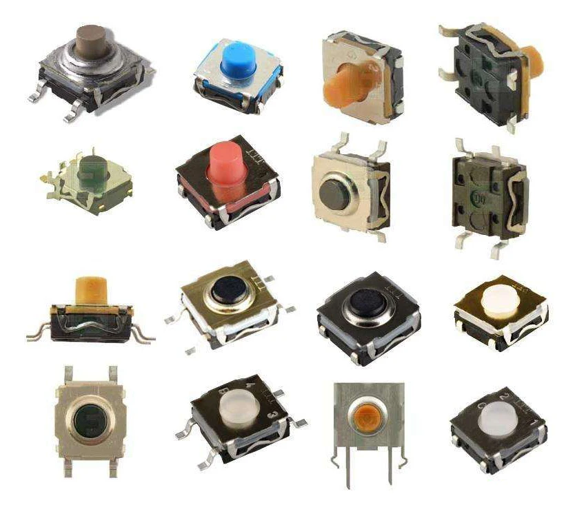 TS-C005 латунная пуговица, 5*5 SMD/SMT Мгновенный переключатель тактичности 4 pin установленный терминал М металлический кнопочный переключатель
