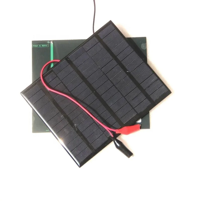 3.5W 18V Polycrystalline Mini Solar Panel charger +Crocodile Clip Solar Cells Module For 12V Battery Charger Solar Kits