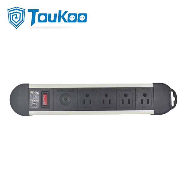 Настольная розетка с usb-разъемом и защитой от перенапряжения 4 клавиши США 3 контакта