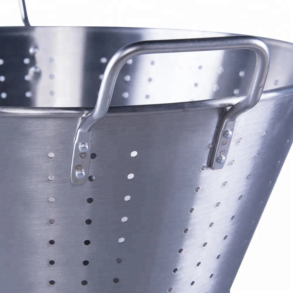 Commercial fruit vegetable heavy duty colander stainless steel strainer