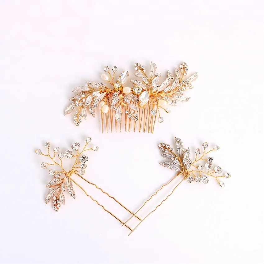 Лидер продаж, простой аксессуар для волос невесты, заколка-гребень