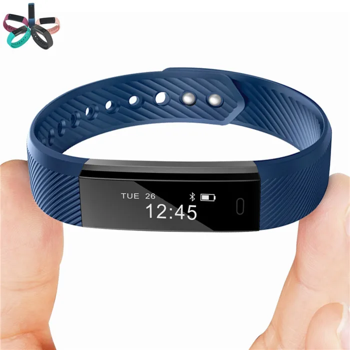 ID115 Smart Bracelet Fitness Tracker Pedometer Activity Monitor Smart Band