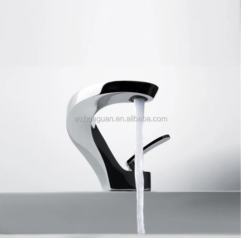 New Design High Quality Painting White Basin Waterfall Faucet