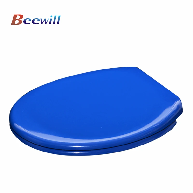 Black color soft close two piece round toilet seat