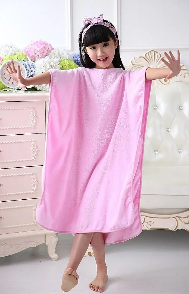 
Ready To Ship 100% Cotton Wholesale Poncho Towel For Child 