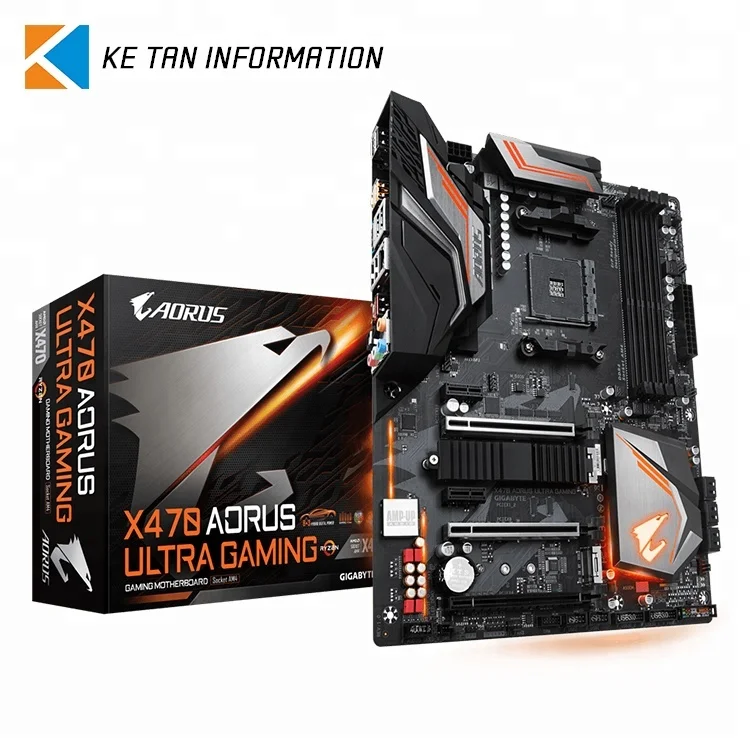 GIGABYTE X470 AORUS Ultra Gaming Used Motherboard with AMD AM4 Socket Supports AMD Ryzen 5000 series processors