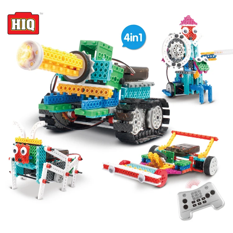 Shantou factory 4 in 1kids building blocks toy educational robot
