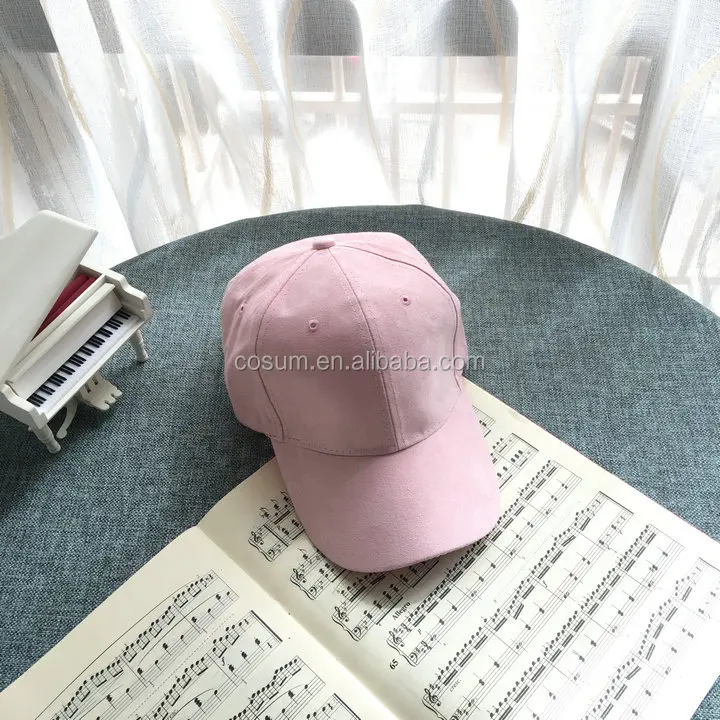 Wholesale custom cap suede trucker fashion suede baseball plain hat