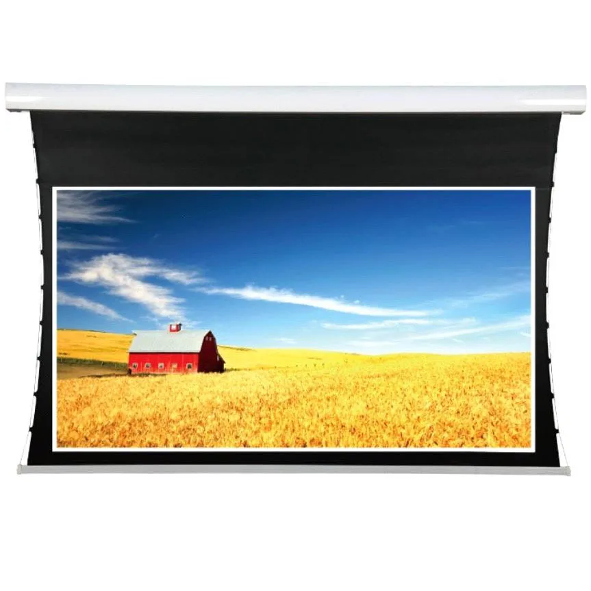 72inch ~400inch  Large 15 foot electric projector screen/tab-tensioned motorized projection screen with HD fabric