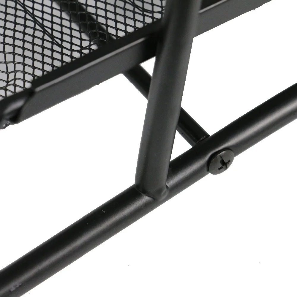 4 tiers metal mesh black a4 size document file tray for office