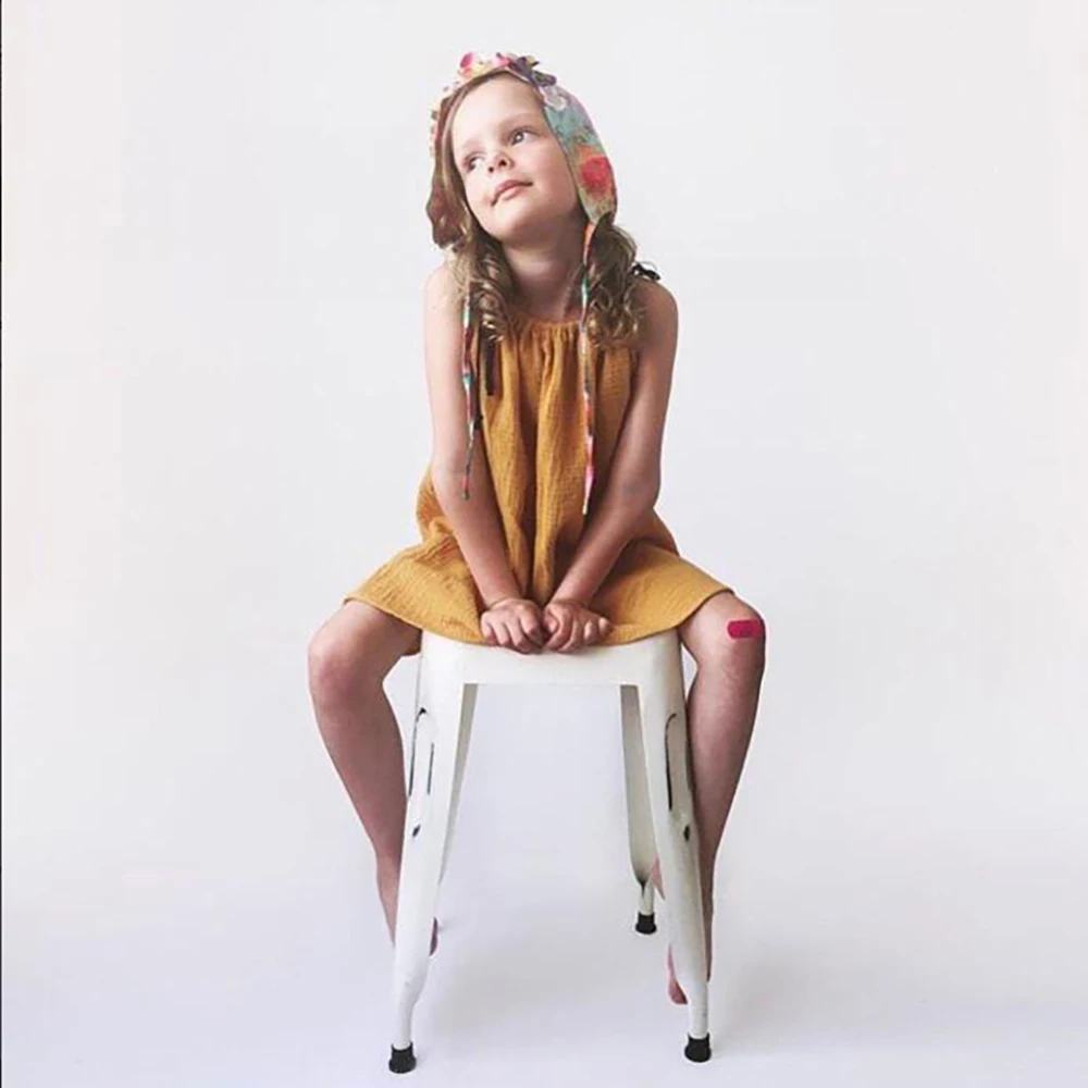 
New Arrival Newborn Toddler Baby Girls Dress Casual Summer Baby Clothes Girls Muslin Cotton Soft Vest Dress 