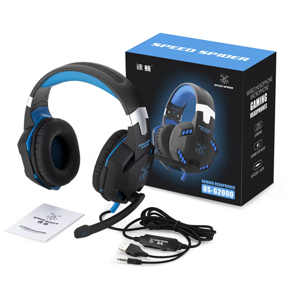 Best Quality Manufacture Gaming Headset Wired with Microphone Fone de Ouvido Computer ps4 Audifonos Stereo Gamer Headphones