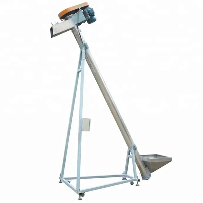 industrial ingredients carrier spiral screw loader hopper paim conveyor