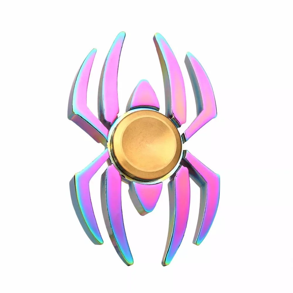 Spider metal spinner EDC Fidget Spinner hands pinner alloy spinner