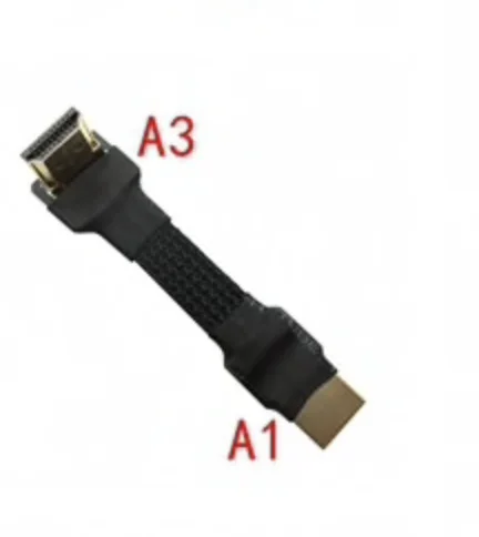 Flat FPC Cable FPV Ribbon Flex A3 C1 90 degree micro hdm cable