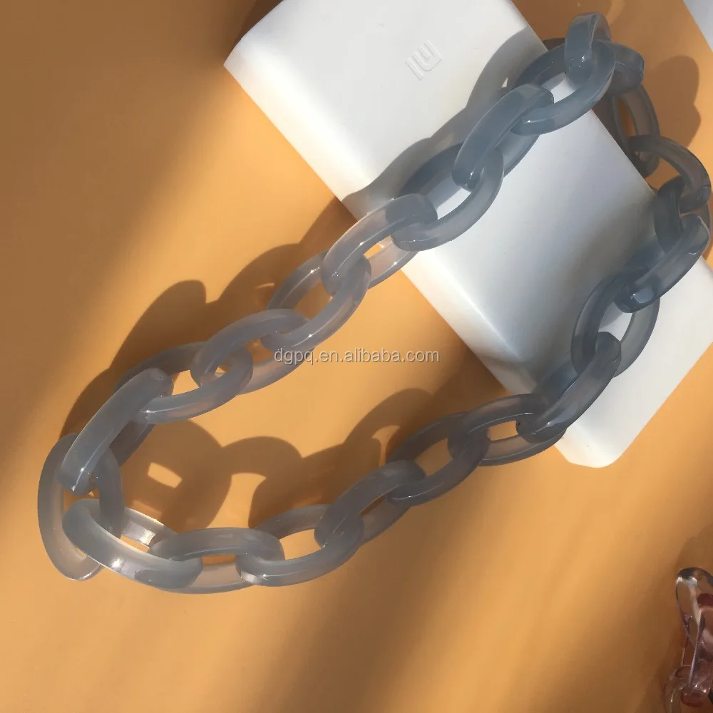 clear and transparency  acrylic hand bag chain handbag strap
