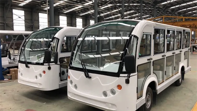 Китайский 14 местный электро экскурсионный электромобиль