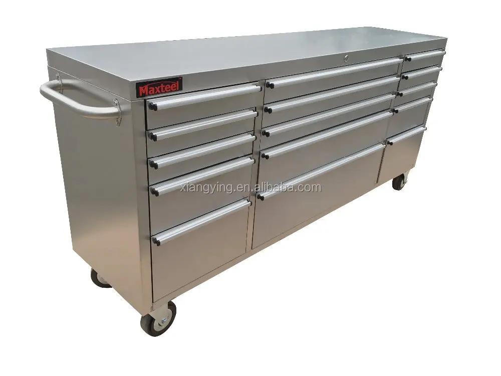  72 дюйма Heavy Duty из нержавеющей стали ящик для инструментов/шкаф инструментов сада в гараж или