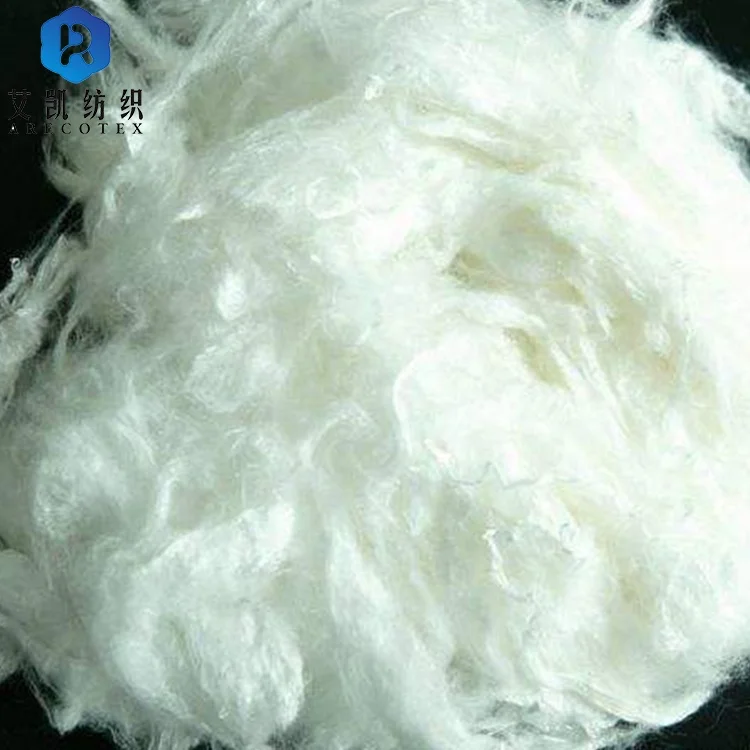 
Wholesale white FR fire retardant rayon Recycled Viscose fiber 