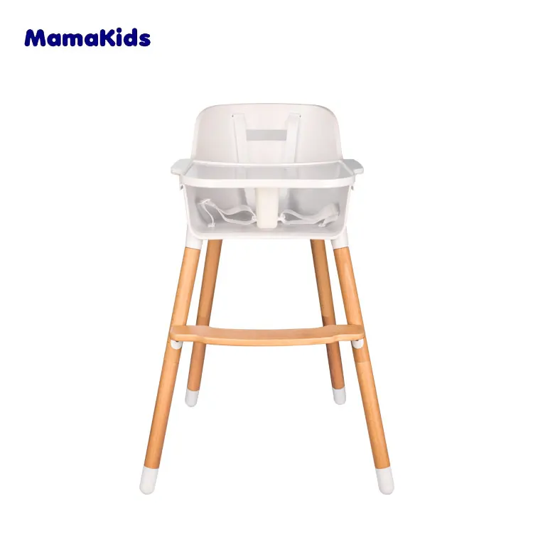 
EN14988 3 in 1 wooden baby feeding free baby high chair 
