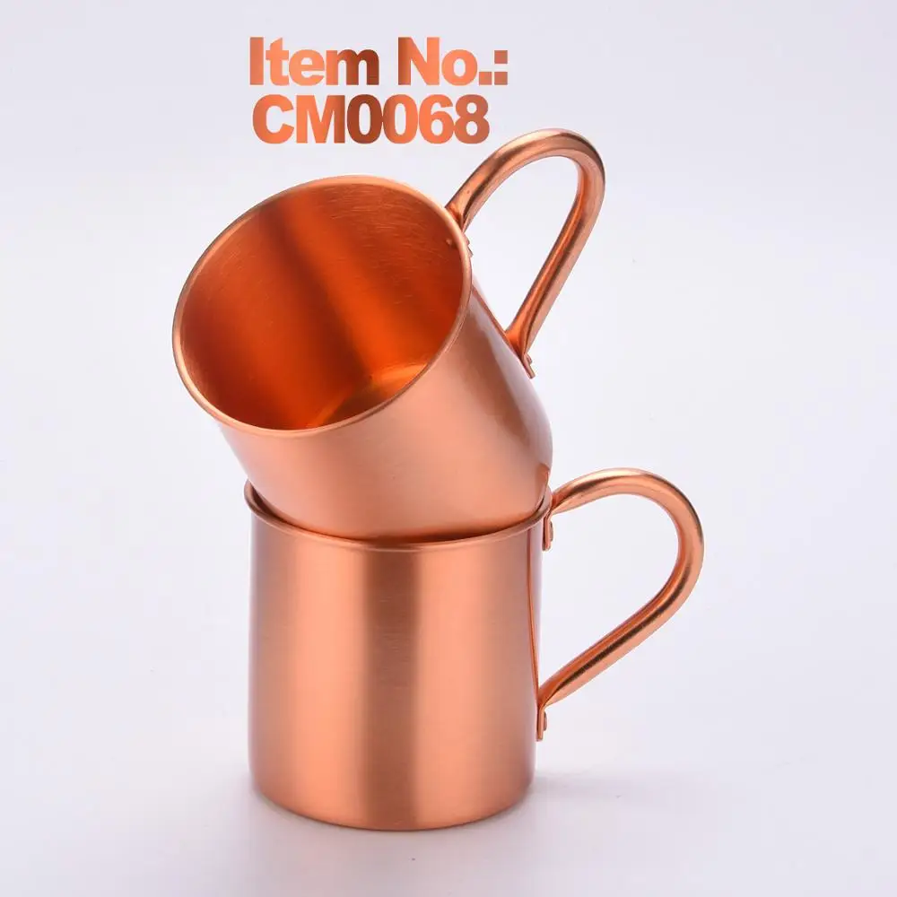 BO Solid Hammered Moscow Mule 100% Copper Plated Cup Mug Set of 4 Gift Custom Logo Stainless Steel Moscow Mule Mug