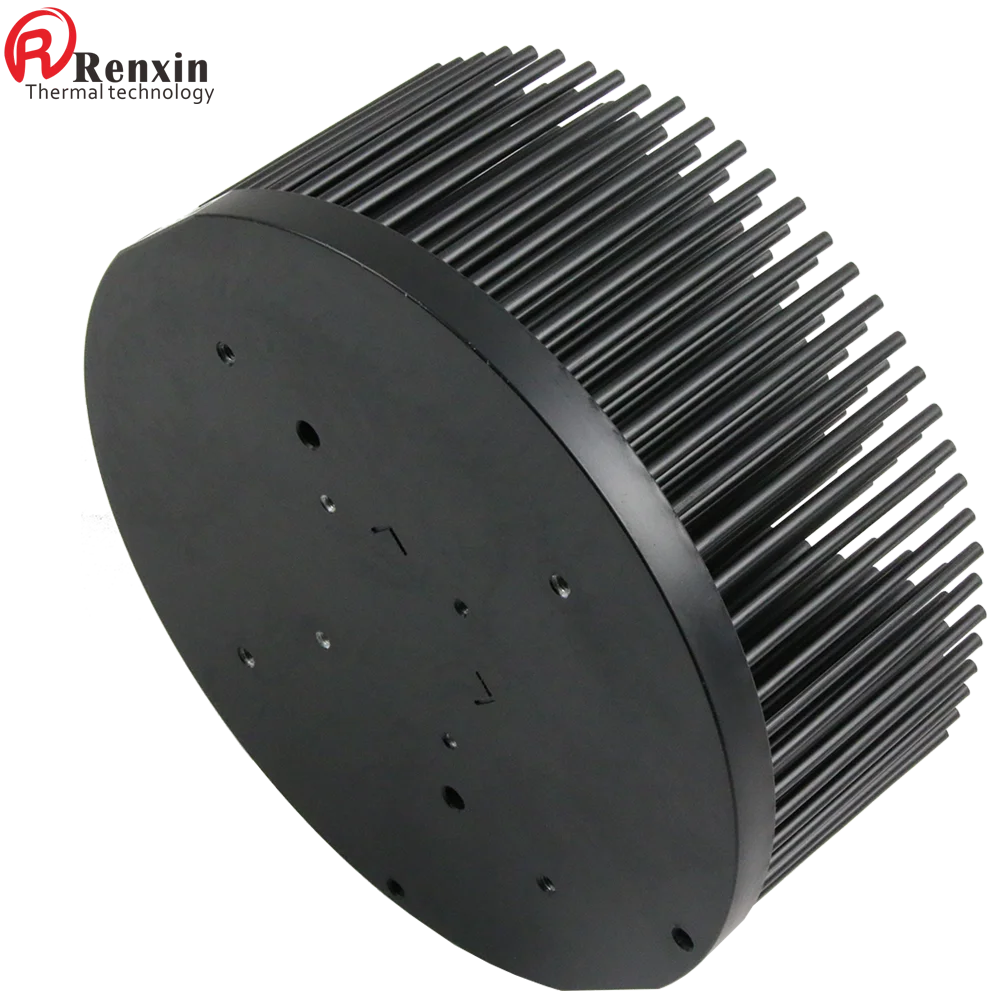 Pre-drilled heatsink led light heat sink round extruded aluminum heatsink for grow light