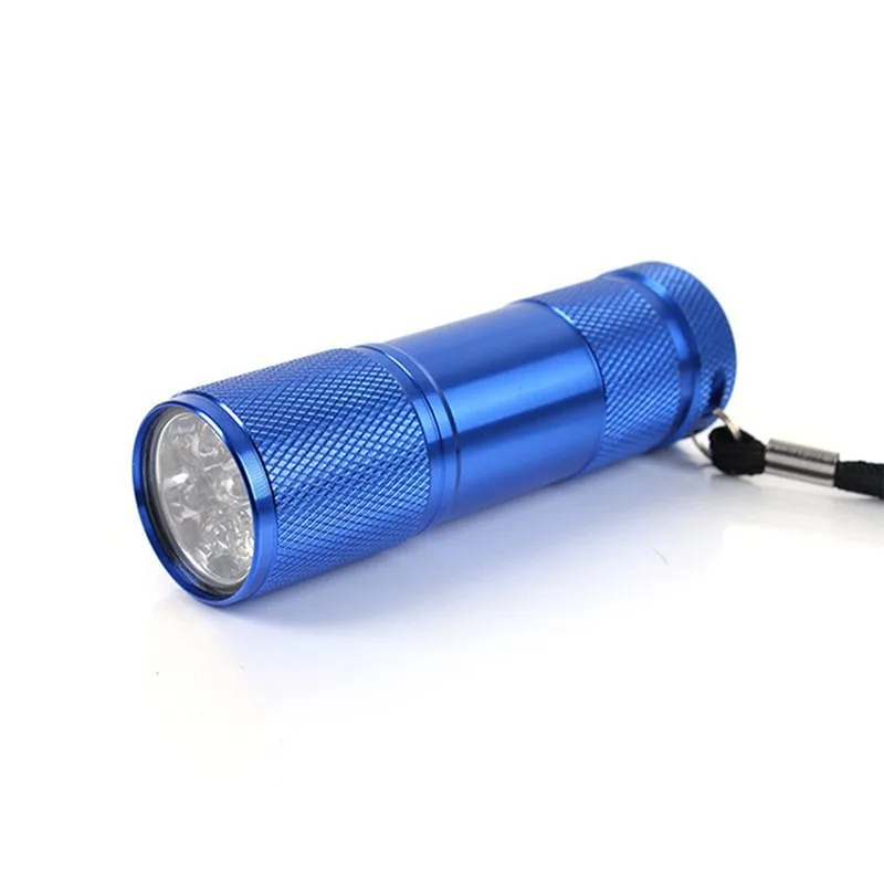 Mini Cheap Aluminum 9 LED Flashlight for Promotion