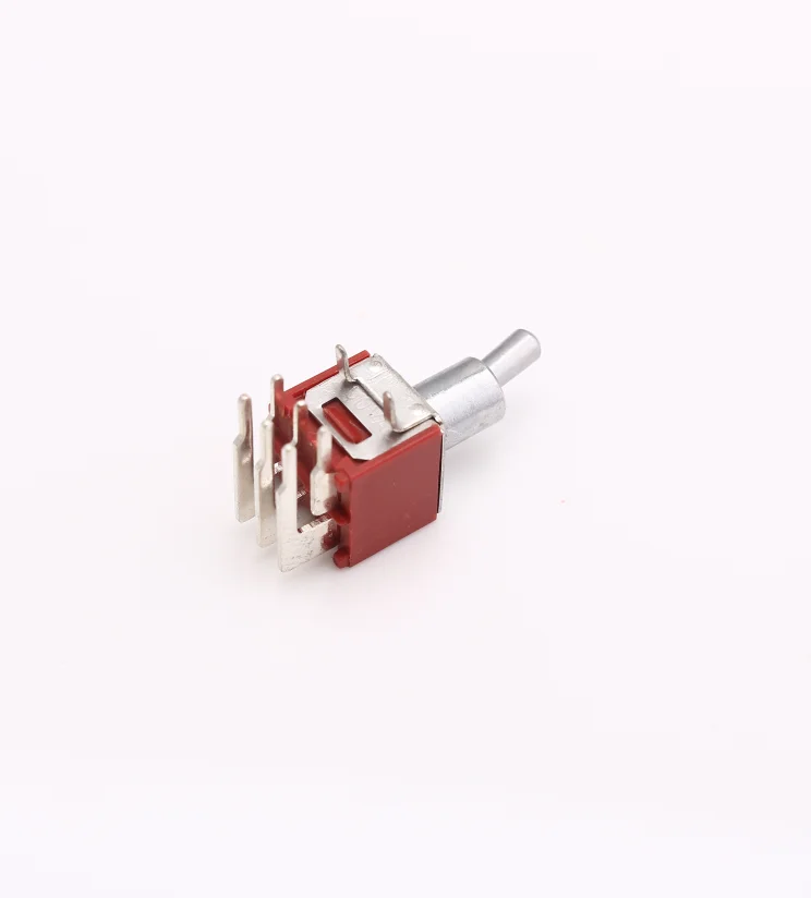 Factory Wholesale DPDT ON-ON 2 Position Horizontal Right Angle PCB Mount Sub-miniature Toggle Switch