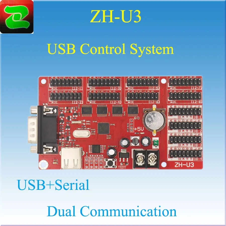 LED control board, Zhonghang ZH-U3 LED USB Control System for Outdoor& Indoor Use
