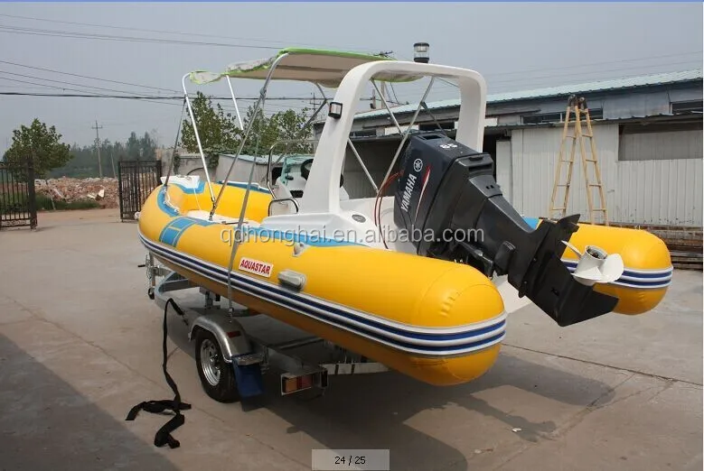 CE certificate 5.8mC v deep hull rib boat inflatable boat