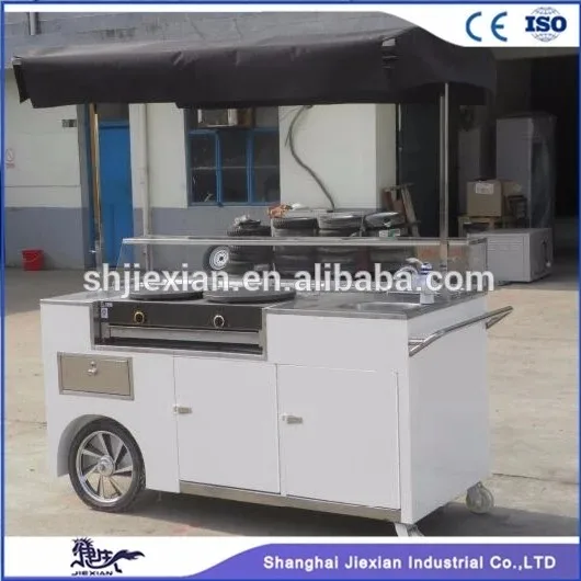 New Design Hot Sale hand push food cart for sale/street Hot Dog food vending cart/mobile food carts for sale JX-CR180