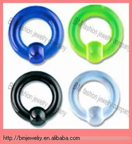 Акриловые индийские кольца для носа большого размера, пластиковые кольца для губ, ювелирные изделия для пирсинга
