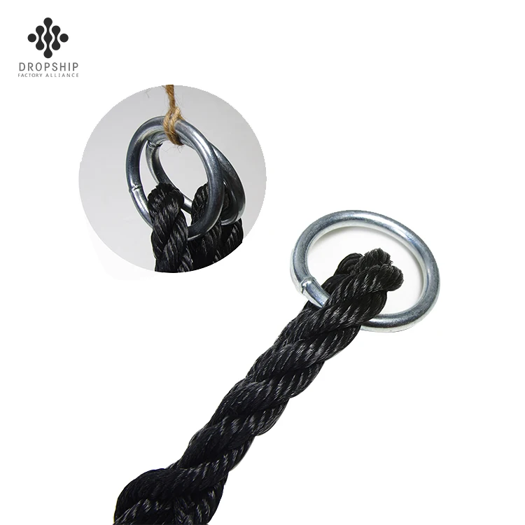 Dropship Manufactures Custom Cheap Flat Handle Patio Web Swing with Pillow Belt Set Plastic Hanging Swing Sets for Adults Baby