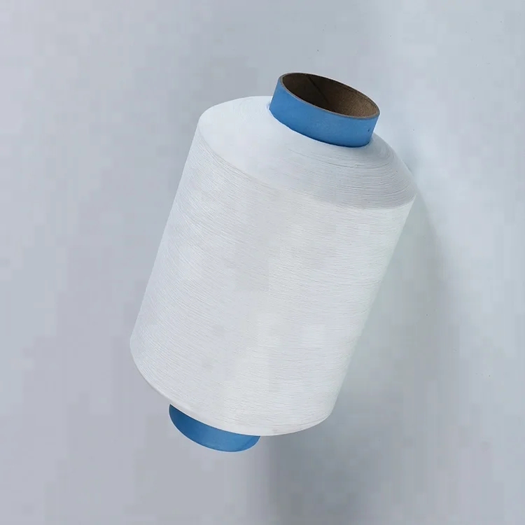 dty 150/48 optical white bleach white 100% polyester filament yarn  polyester twisted yarn polyester yarn 150d 48f dty aa