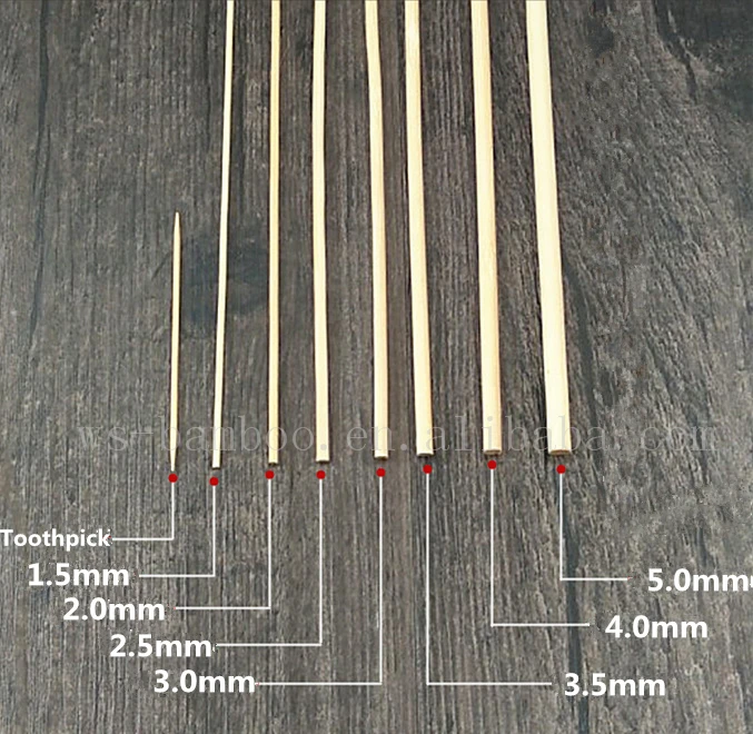 20cm bamboo skewer for cotton candy barbecue