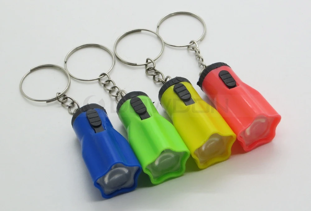Mini Home LED Portable Star Flashlight Key Chain Torch with Battery