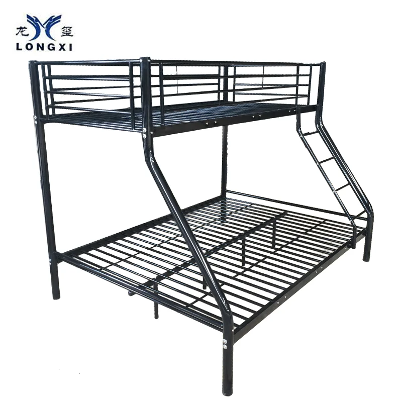 Europe style triple metal 3 sleeper bunk bed