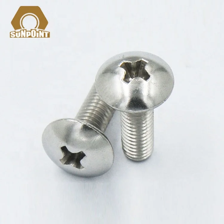 Sunpoint ANSIB18.6.3T ss 304/316 m6  cross phillips truss head machine screw pan head cap screw
