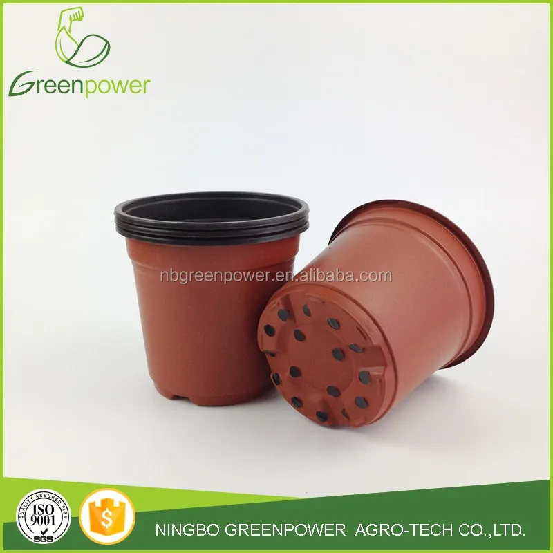 18cm 180mm soft flexible plastic nursery cheap flower pot