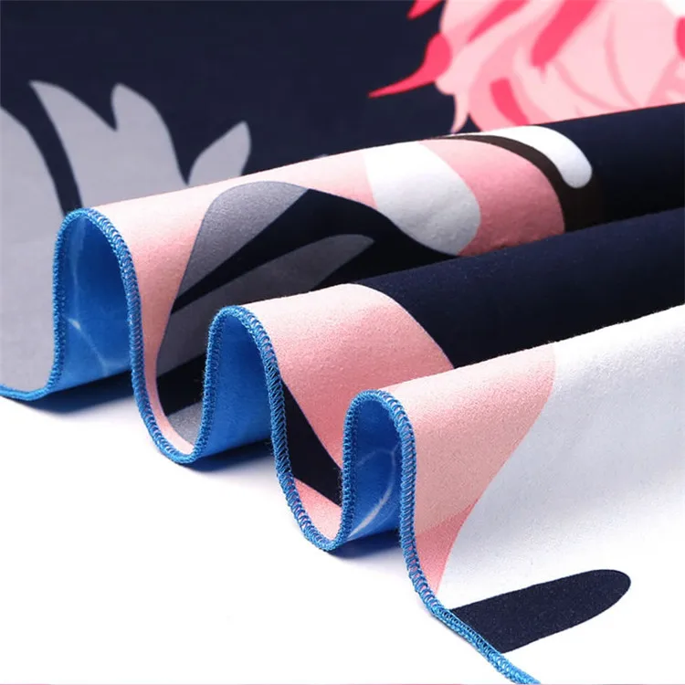 Custom Soft Oversized Extra Large Trippy Sublimation Colorful Sublimated Print Microfibre Beach Towel