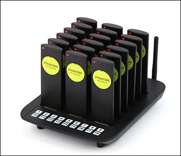 Лучшая цена, пейджинговая система для ресторана, 18 вызовов, беспроводная система для пейджеров, оборудование для управления очереди, пейджер для фаст-фуда