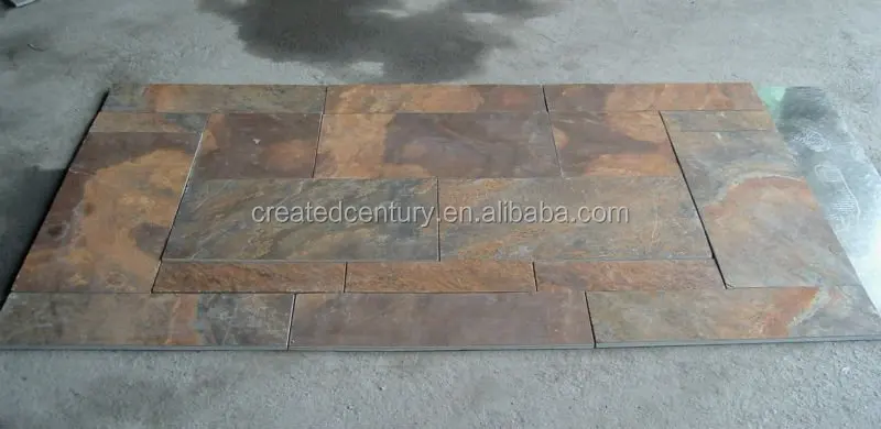 
multicolor exterior 30X30 slate patio flooring tile 