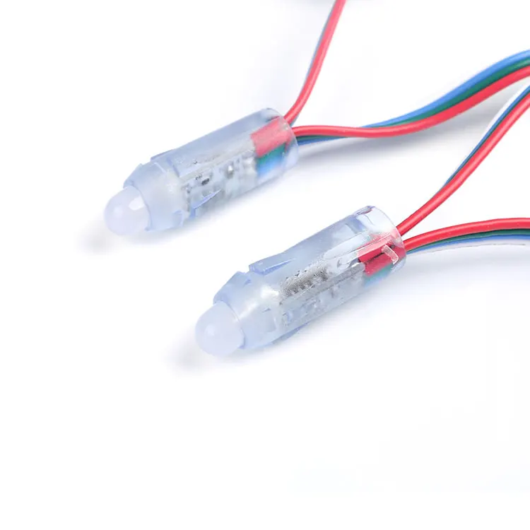 12 мм 5 в В Рождественский светодиодный IP67 Водонепроницаемый Полноцветный WS2801 адресный