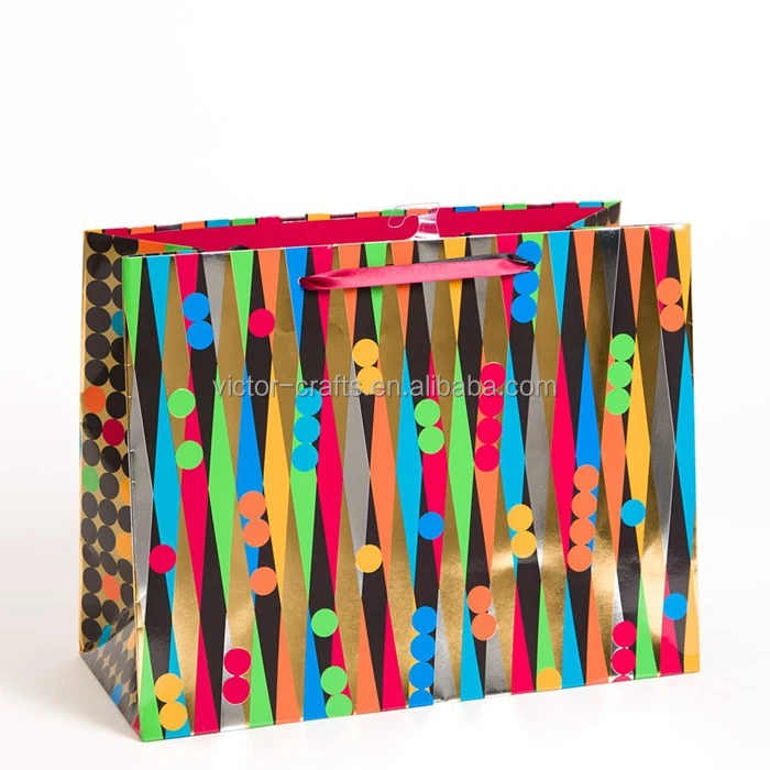 Большие подарочные пакеты с черно-белыми полосками и цветами из бархата, бумажный пакет для чая