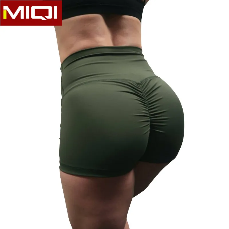 MIQI Apparel Wholesale Bunny Booty Leggings Fitness Wear Womens Sexy Workout Shorts Scrunch Butt Shorts