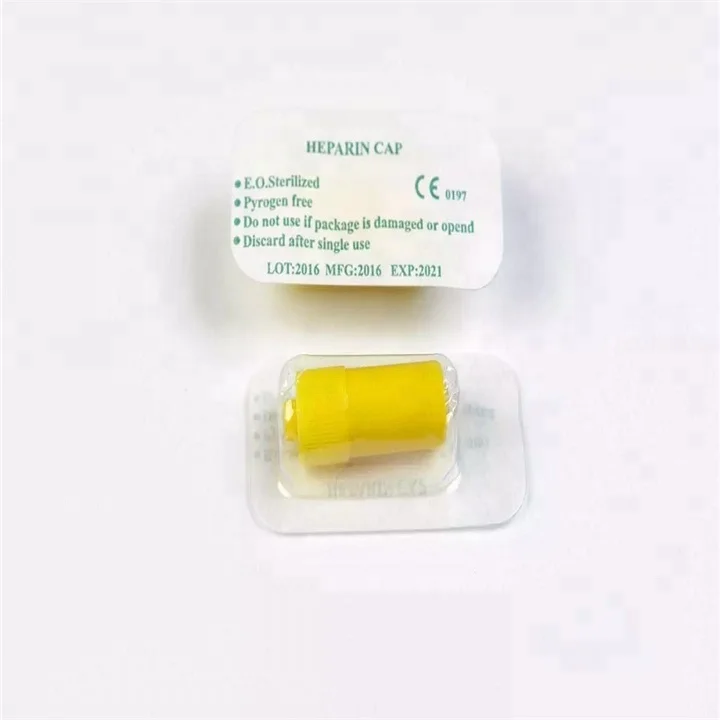 Medical Disposable Transparent Heparin Cap For I.V. Catheters Cannulas CE And ISO Approved