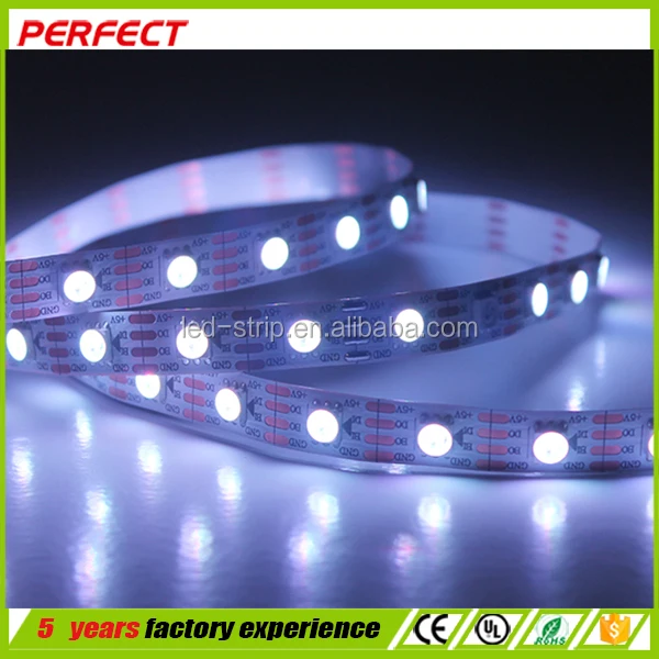 10 шт./м Белый PCB цифровой rgb smd5050 пикселей ws2812b 144 светодиодов изменение цвета светодиодные