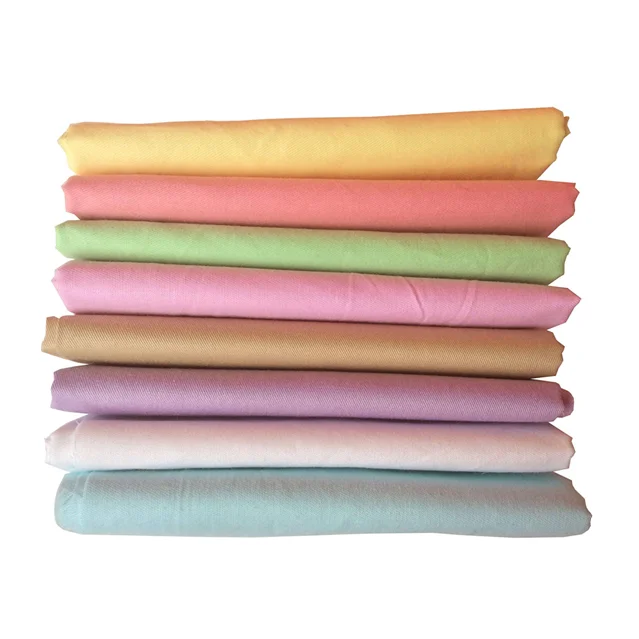 Textile 100% Cotton Shirt Fabric Yarn Dyed Poplin Fabric Solid Color